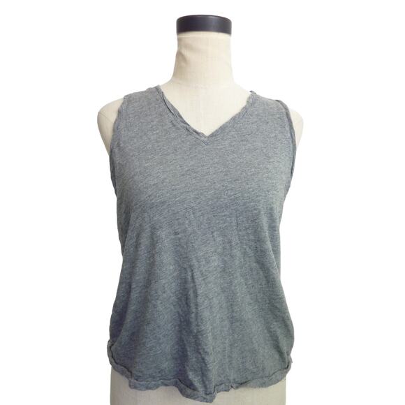 Madewell Gray V-Neck Tank Top XXS - Picture 1 of 5